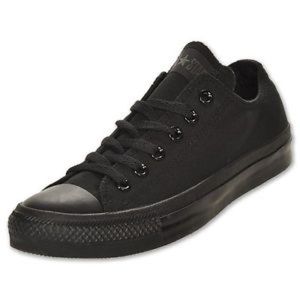 Converse All Star Black on Black Low Top Chucks